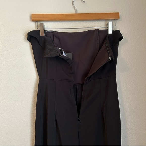 NWT, Runway The Label Women’s Nami Strapless Wide Leg Jumpsuit in Black, Size 4 - Picture 9 of 15